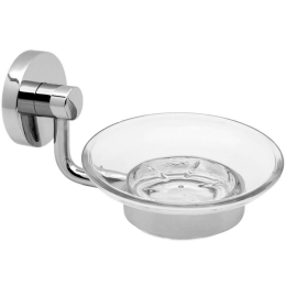 Σαπουνοθήκη Romina 13-1259 Chrome Gloria Μέταλλο,Γυαλί