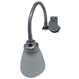 Φωτιστικό Τοίχου-Απλίκα 15-0039 25cm Με Σπιράλ & Κρύσταλλο Silver-White Gloria Μέταλλο,Γυαλί