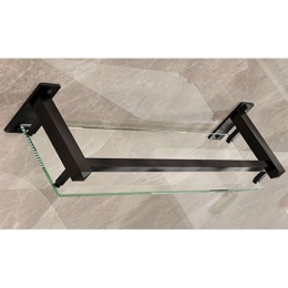 Εταζέρα Μπάνιου Erica 38-8921 60x12x6mm Black Gloria Μέταλλο,Γυαλί