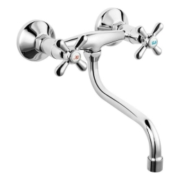 Μπαταρία Κουζίνας Εντοιχισμού Retro New XD5 Chrome Ferro Μέταλλο