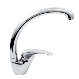 Μπαταρία Κουζίνας Λοξή Vasto BVA4A Chrome Ferro Μέταλλο