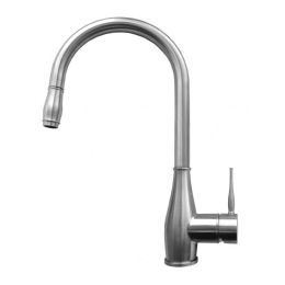 Μπαταρία Κουζίνας Με Αποσπώμενο Ντους Neva NEVA-IN  Chrome Elleci Ανοξείδωτο Ατσάλι
