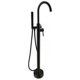 Μπαταρία Μπάνιου Επιδαπέδια Artemis S12323-N Black Mat Karag Μέταλλο