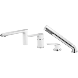 Μπαταρία Μπάνιου Επικαθήμενη Adore BDR11A White-Chrome Ferro Μέταλλο
