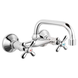 Μπαταρία Νιπτήρος Εντοιχισμού Retro XR3 Chrome Ferro Μέταλλο