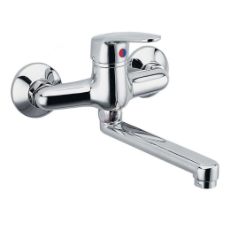 Μπαταρία Νιπτήρος Εντοιχισμού Smile BSM3 Chrome Ferro Μέταλλο, Κεραμικό