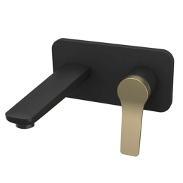 Μπαταρία Νιπτήρος Εντοιχισμού Andare WNW148073PA-B Black-Gold Karag Metal