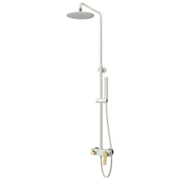 Μπαταρία Σταθερού Ντους Andare WNW33R98PH-B White-Gold Karag Ανοξείδωτο Ατσάλι