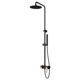 Μπαταρία Σταθερού Ντους Andare WNW33R98PA-RG Black-Rose Gold Karag Ανοξείδωτο Ατσάλι