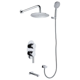 Σετ Μπαταρίας Εντοιχισμού Sinar FA241163C No5 Chrome Praxis Μέταλλο