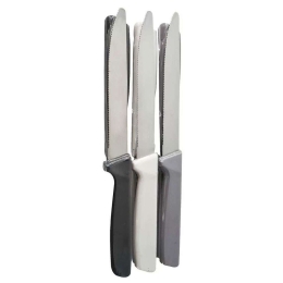 Μαχαίρια (Σετ 6Τμχ.) Με Πλαστική Λαβή 804160 21cm Multi Ankor Ανοξείδωτο Ατσάλι