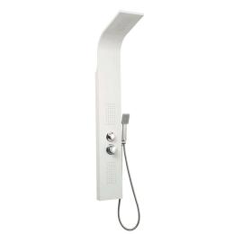 Στήλη Υδρομασάζ Bianco A7304W 140x20cm White Praxis Αλουμίνιο