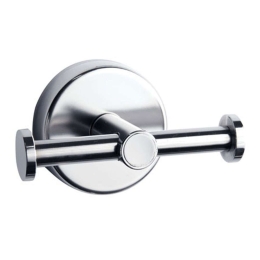 Άγκιστρο Μπάνιου Διπλό Moderno 2222 7,5x4,5x6cm Chrome Karag Ανοξείδωτο Ατσάλι