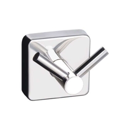 Άγκιστρο Μπάνιου Διπλό Quattro 4202 6x6x5,2cm Chrome Karag Ανοξείδωτο Ατσάλι