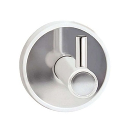 Άγκιστρο Μπάνιου Μονό Optimo 6209 99 5,2x5,5x6cm White-Chrome Karag Ανοξείδωτο Ατσάλι