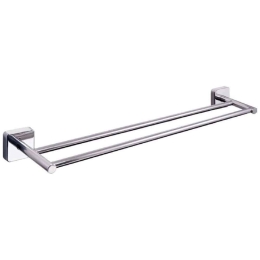 Κρεμάστρα Πετσέτας Διπλή Quattro 4262 60cm Chrome Karag Ανοξείδωτο Ατσάλι