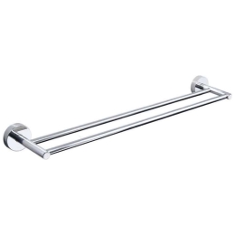 Κρεμάστρα Πετσέτας Διπλή Uno 1262 60cm Chrome Karag Ανοξείδωτο Ατσάλι