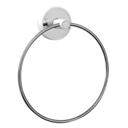 Κρεμάστρα Πετσέτας Κρίκος Optimo 6220 99 White-Chrome Karag Ανοξείδωτο Ατσάλι