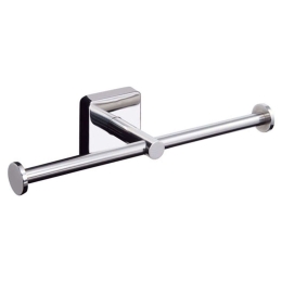 Χαρτοθήκη Διπλή Quattro 4422 24x5,5x7,5cm Chrome Karag Ανοξείδωτο Ατσάλι