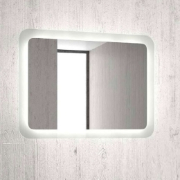 Καθρέπτης Μπάνιου Με Φως Led Adel 80x60cm Clear Karag Γυαλί