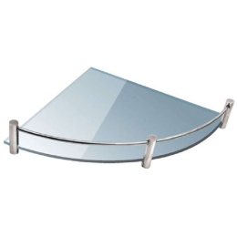 Ραφιέρα Μπάνιου Διάφανη Mensole 0633 25×25cm Clear Karag Γυαλί