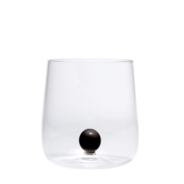 Ποτήρι Bilia BA00102 440ml Black-Clear Zafferano Γυαλί