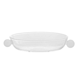 Πιάτο Σερβιρίσματος Στρογγυλό Bilia BA02601 Φ14x3cm White-Clear Zafferano Γυαλί