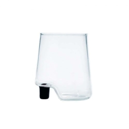 Ποτήρι Νερού Gamba De Vero GV00102 420ml Black-Clear Zafferano Γυαλί