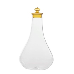 Καράφα Με Πώμα Pirolo PI01504 14,2x31cm 200ml Amber-Clear Zafferano Γυαλί