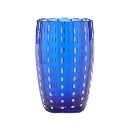 Ποτήρι Νερού Perle PR00115 320ml Dark Blue Zafferano Γυαλί