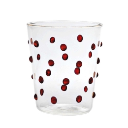 Ποτήρι Νερού Party PY00104 450ml Red-Clear Zafferano Γυαλί