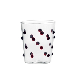Ποτήρι Party Junior PY00304 95ml Red-Clear Zafferano Γυαλί