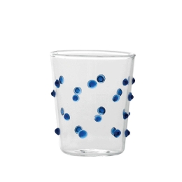 Ποτήρι Party Junior PY00307 95ml Blue-Clear Zafferano Γυαλί