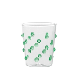 Ποτήρι Party Junior PY00313 95ml Green-Clear Zafferano Γυαλί