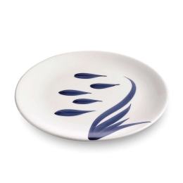 Πιάτο Ρηχό Mannaggia Li Pescetti MLP0407 Φ27cm Blue-White Zafferano Κεραμικό