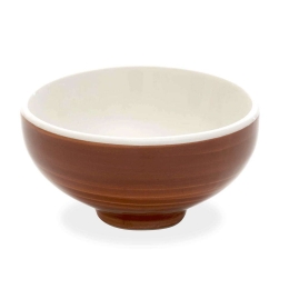 Μπωλ Δημητριακών Pàtera PA80811 Φ12x4,6cm 250ml Brown-White Zafferano Κεραμικό
