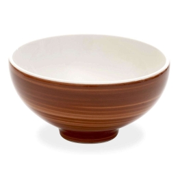 Μπωλ Σερβιρίσματος Pàtera PA90911 Φ18x8cm 900ml Brown-White Zafferano Κεραμικό