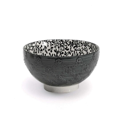 Μπωλ Δημητριακών Tue Tex TU00322 Φ11,5cm Black Zafferano Κεραμικό