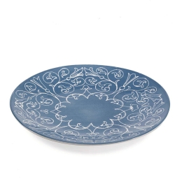 Πιάτο Ρηχό Tue TU00416 Φ26,5cm Turquoise Zafferano Κεραμικό