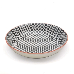 Πιάτο Βαθύ Tue TU00502 Φ20,5cm Black Zafferano Κεραμικό