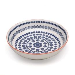 Πιάτο Βαθύ Tue TU00507 Φ20,5cm Blue Zafferano Κεραμικό