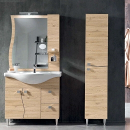 Στήλη Μπάνιου Onda 35x34x196cm Oak Bluelife Μελαμίνη