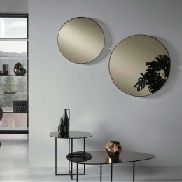 Καθρέπτης Loren Φ60cm Bronze Capodarte Γυαλί