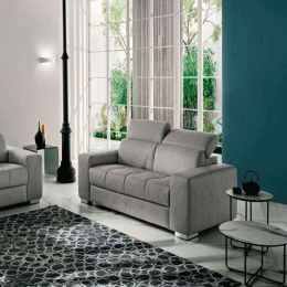 Καναπές Τριθέσιος Lambert 210x98x75+20cm Grey Capodarte