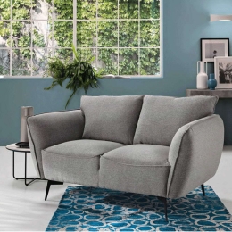 Καναπές Διθέσιος Nicolas 158x88x80cm Light Grey Capodarte