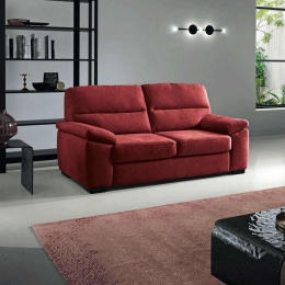 Καναπές Διθέσιος Tom 155x92x95cm Red Capodarte