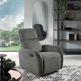Πολυθρόνα Ανοιγόμενη Galizia 82x97/163x100cm Dark Grey Capodarte