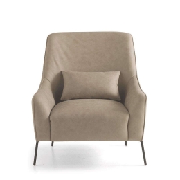 Πολυθρόνα Liz 80x82x94cm Dove Grey-Black Capodarte