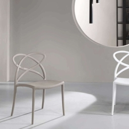 Καρέκλα Elena 45x53x82cm Dove Grey Capodarte