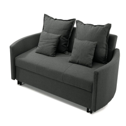 Καναπές-Κρεβάτι Διθέσιος Nordic NORDIC/GR.SCURO 165x92x82cm Dark Grey Ikone Casa